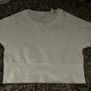 Aerie white crop top